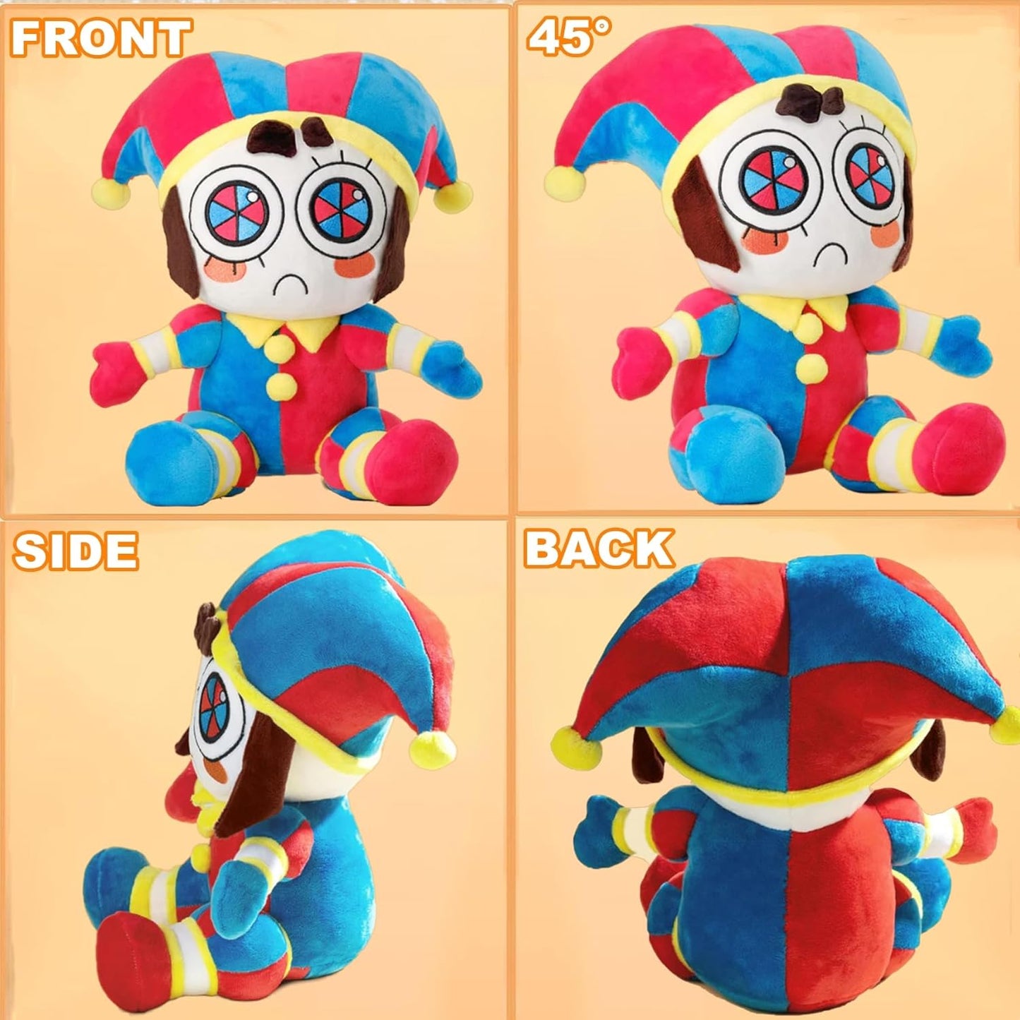 The Amazing Digital Circus Plush Stuffed Jax & Pomni Teddy Pack of 2