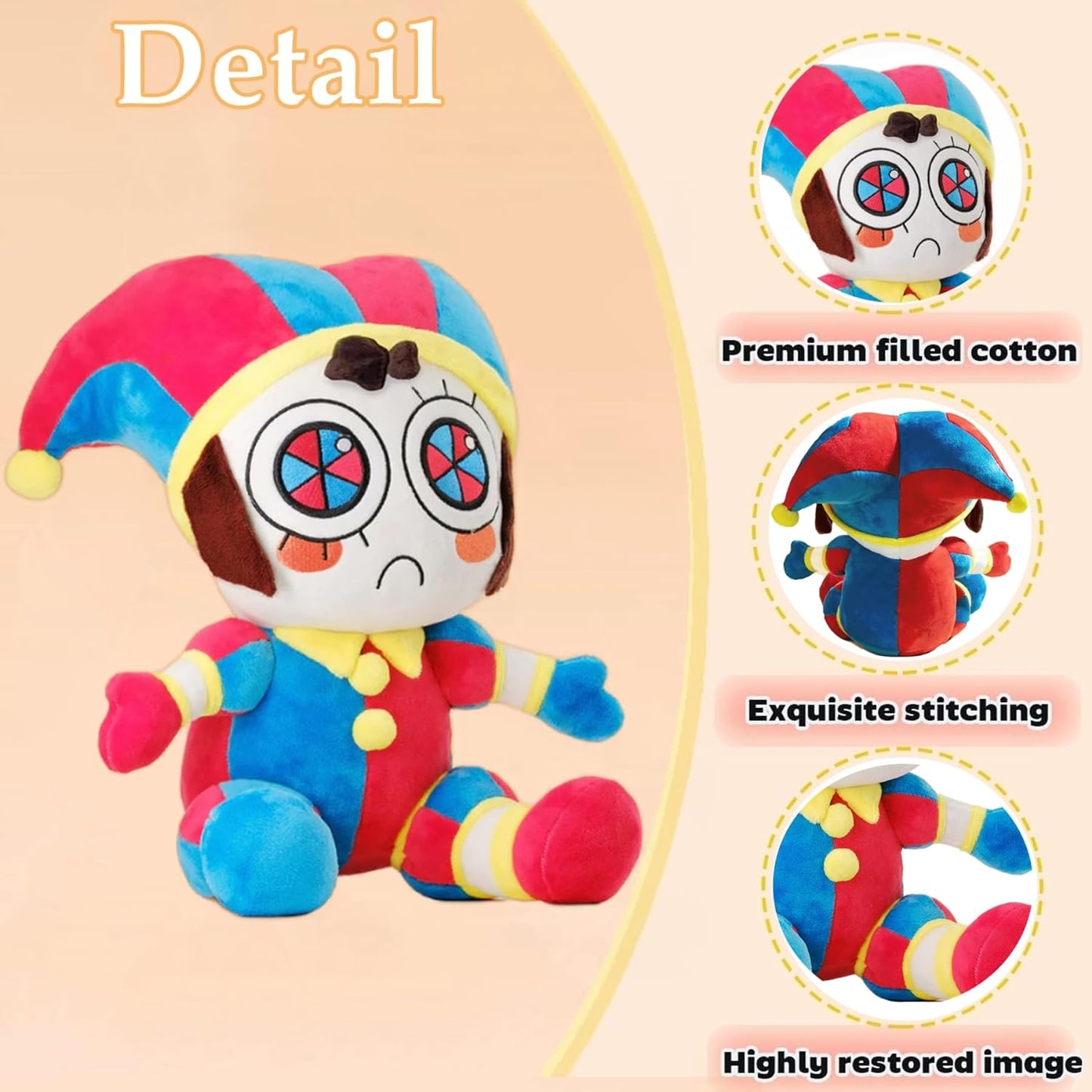 The Amazing Digital Circus Plush Stuffed Jax & Pomni Teddy Pack of 2